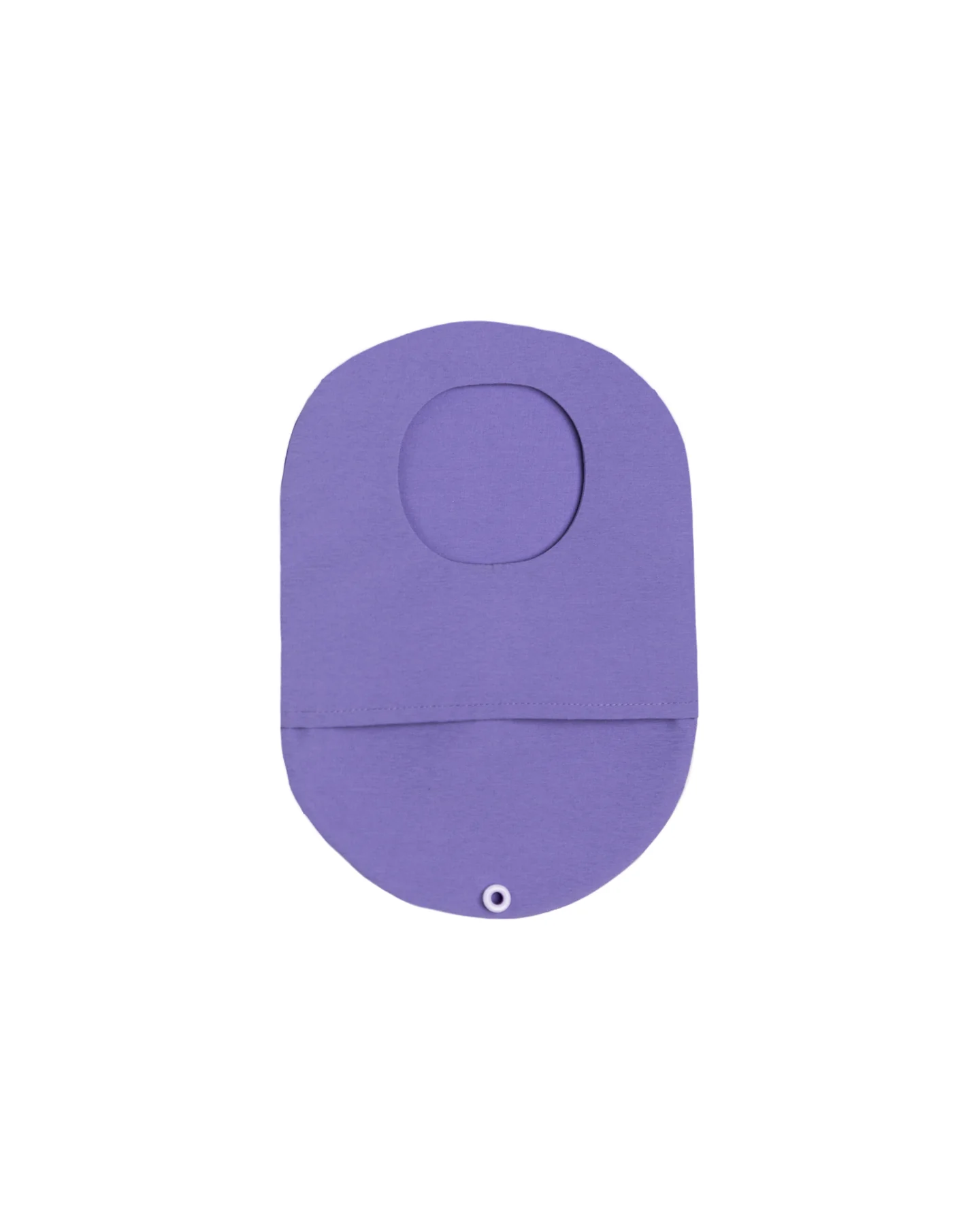 Ostomy bag cover in purple for swimming